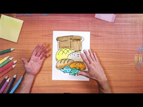 Cómo dibujar panes y peces | Ven, crea conmigo