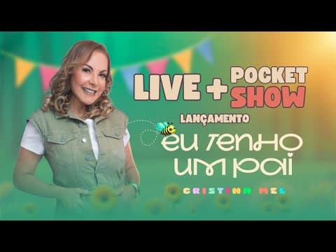 LIVE + POCKET SHOW Cristina Mel (Lançamento &quot;Eu Tenho um Pai&quot;)