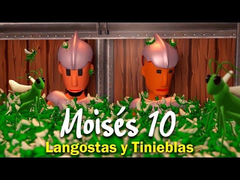MOISÉS 10: Langostas y Tinieblas 🦗 BIBTOONS | Historias Biblicas Animadas