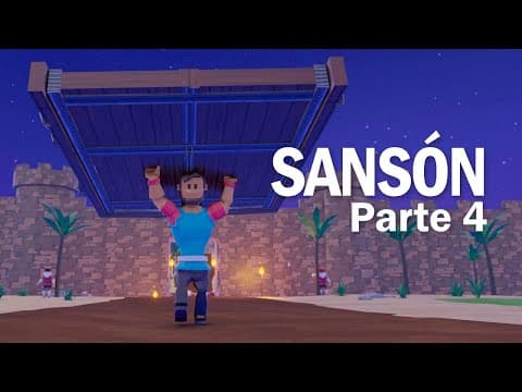 SANSÓN Parte 4: La puerta de Gaza 🏰 Historias Biblicas Animadas BIBTOONS