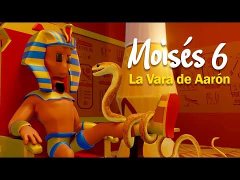 MOISÉS 6: La Vara de Aarón 🐍 BIBTOONS | Historias Biblicas Animadas